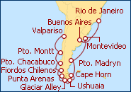 Ver el itinerario del Crucero Brasil