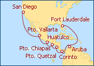 Ver el itinerario del Crucero Canal de Panam� 