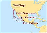 Ver el itinerario del Crucero Riviera Mexicana