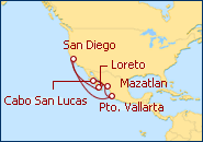 Ver el itinerario del Crucero Riviera Mexicana 2013