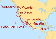 Ver el itinerario del Crucero Costa y Riviera Mexicana 2013