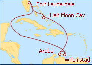 Ver el itinerario del Crucero Caribe del Sur