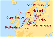 Ver el itinerario del Crucero Escandinavia y Rusia