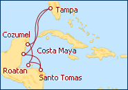 Ver el itinerario del Crucero Caribe