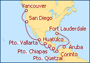 Ver el itinerario del Crucero Canal de Panam�