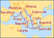Ver el itinerario del Crucero Romance Mediterr�neo