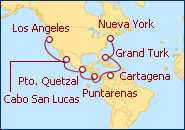 Ver el itinerario del Crucero Caribe 2013
