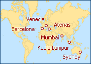 Ver el itinerario del Crucero Vuelta al mundo desde Sydney 2013