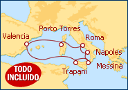 Ver el itinerario del Crucero Crucero Mayores de 55