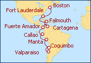Ver el itinerario del Crucero Sudam�rica 2013