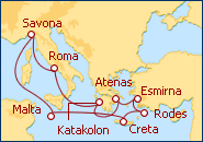 Ver el itinerario del Crucero Caballeros y H�roes