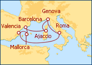 Ver el itinerario del Crucero Aromas Mediterr�neos 