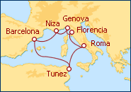 Ver el itinerario del Crucero Brisas del Mediterr�neo 2013
