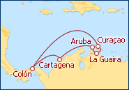 Ver el itinerario del Crucero Antillas y Caribe Sur