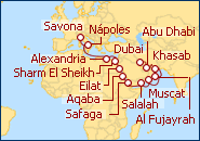 Ver el itinerario del Crucero Emiratos �rabes, Oman, Egipto