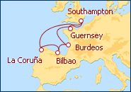 Ver el itinerario del Crucero Europa 2013