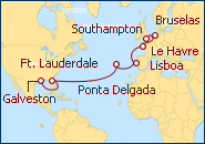 Ver el itinerario del Crucero Transatl�ntico Europa 2013