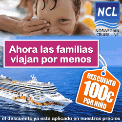 Norwegian Cruise Line, 10% descuento + Especial Familias: 100&euro; descuento por Ni�o