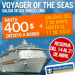 hasta 400$ cr�dito a bordo con Voyager of the Seas, Royal Caribbean
