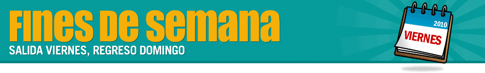 Programaci�n especial de viajes para Fin de semana