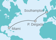 Itinerario del Crucero Desde Miami a Southampton (Londrés) - NCL Norwegian Cruise Line