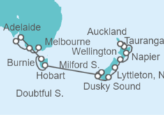 Itinerario del Crucero Desde Melbourne (Australia) a Auckland (Nueva Zelanda) - NCL Norwegian Cruise Line