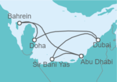 Itinerario del Crucero Qatar, Emiratos Árabes - Todo Incluido - MSC Cruceros