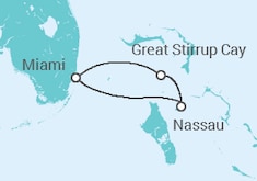 Itinerario del Crucero Bahamas: Great Stirrup Cay y Nassáu - NCL Norwegian Cruise Line