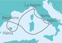 Itinerario del Crucero España, Italia - Royal Caribbean