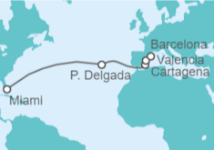 Itinerario del Crucero Portugal, España - Royal Caribbean