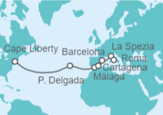 Itinerario del Crucero Portugal, España, Italia - Royal Caribbean