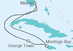 Itinerario del Crucero Jamaica e Islas Caimán - Carnival Cruise Line