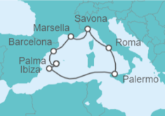 Itinerario del Crucero España, Italia, Francia - Costa Cruceros