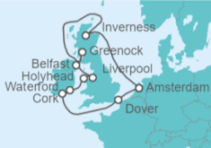 Itinerario del Crucero Reino Unido - Celebrity Cruises