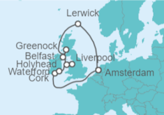 Itinerario del Crucero Islas Británicas - Celebrity Cruises