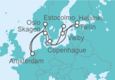 Itinerario del Crucero Noruega, Suecia, Estonia, Finlandia, Dinamarca - Celebrity Cruises