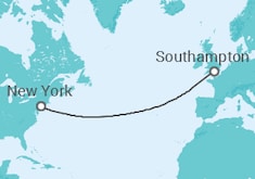 Itinerario del Crucero De Londres a Nueva York - Cunard