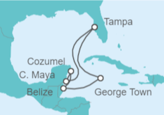 Itinerario del Crucero Islas Caimán, Belice, México - Royal Caribbean