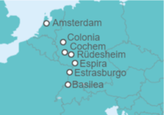 Itinerario del Crucero Clásico Rhin II - De Basilea a Ámsterdam - Panavision
