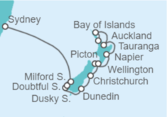 Itinerario del Crucero Desde Auckland (Nueva Zelanda) a Sydney (Australia) - Celebrity Cruises
