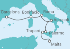 Itinerario del Crucero España, Francia, Italia - Ponant