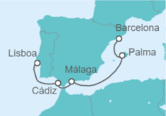 Itinerario del Crucero De Lisboa a Barcelona - Explora Journeys