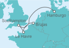 Itinerario del Crucero Francia, Reino Unido - MSC Cruceros