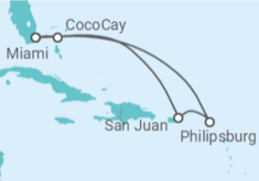 Itinerario del Crucero Puerto Rico, Saint Maarten - Celebrity Cruises