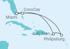 Itinerario del Crucero Saint Maarten, Puerto Rico - Celebrity Cruises