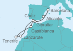 Itinerario del Crucero Islas Canarias - Explora Journeys