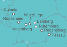 Itinerario del Crucero Sinfonía Rhin y Danubio - De Colonia a Passau - Panavision