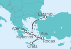 Itinerario del Crucero Estambul e Islas Griegas - Costa Cruceros