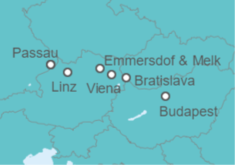 Itinerario del Crucero Rapsodia del Danubio - Panavision