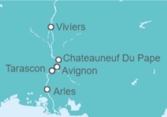 Itinerario del Crucero Joyas del Sur de Francia - Riverside